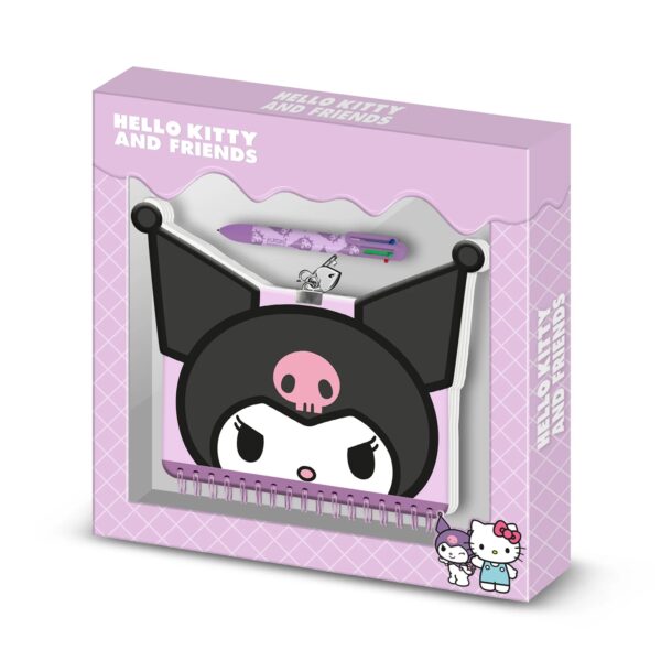 Kuromi Head Diary + Pen Gift Box