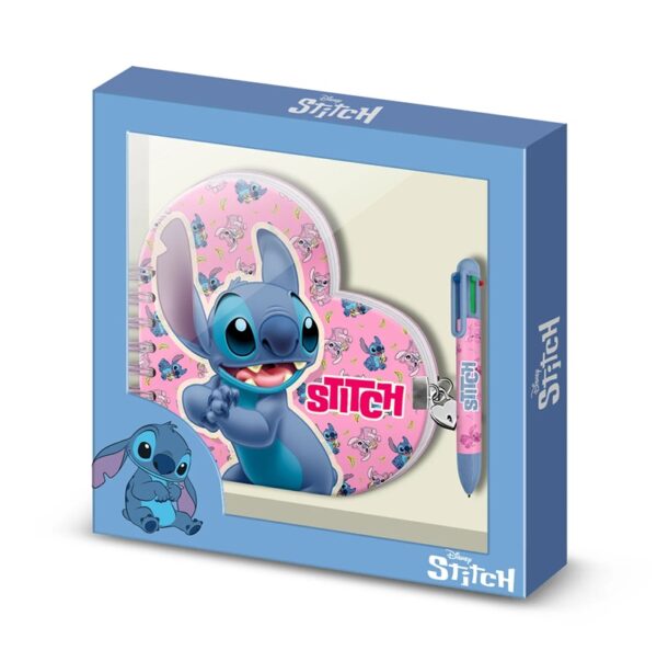 Disney Stitch & Angel Heart Diary + Pen Gift Box