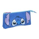 Disney Stitch Cute Triple Pencil Case