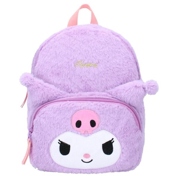 Kuromi Fluffy Festival Fur Backpack