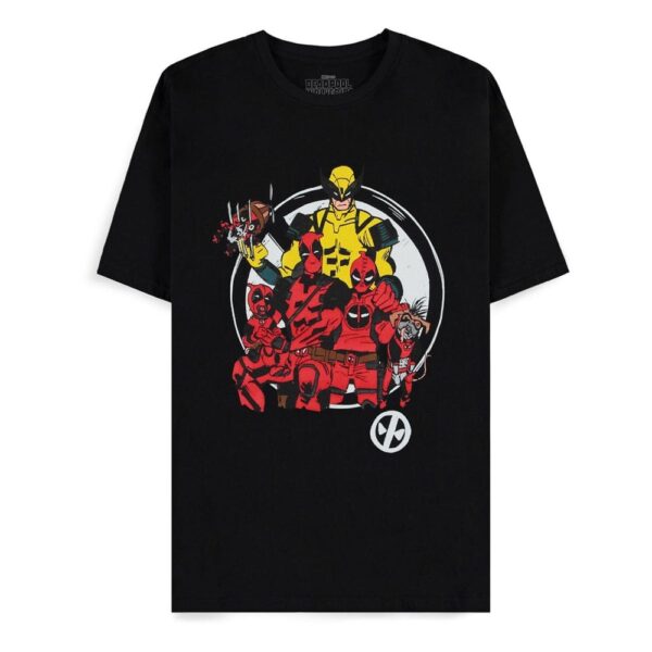 Marvel Deadpool Famly Portrait T-Shirt (L)