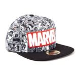 Marvel Classic Logo Red & White Snapback Cap