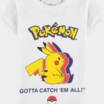 Pokemon Pika Silhoutte Girls T-Shirt (6 Years)
