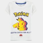 Difuzed Pokemon Silhouette Girls Short Sleeved T-Shirt (158/164)