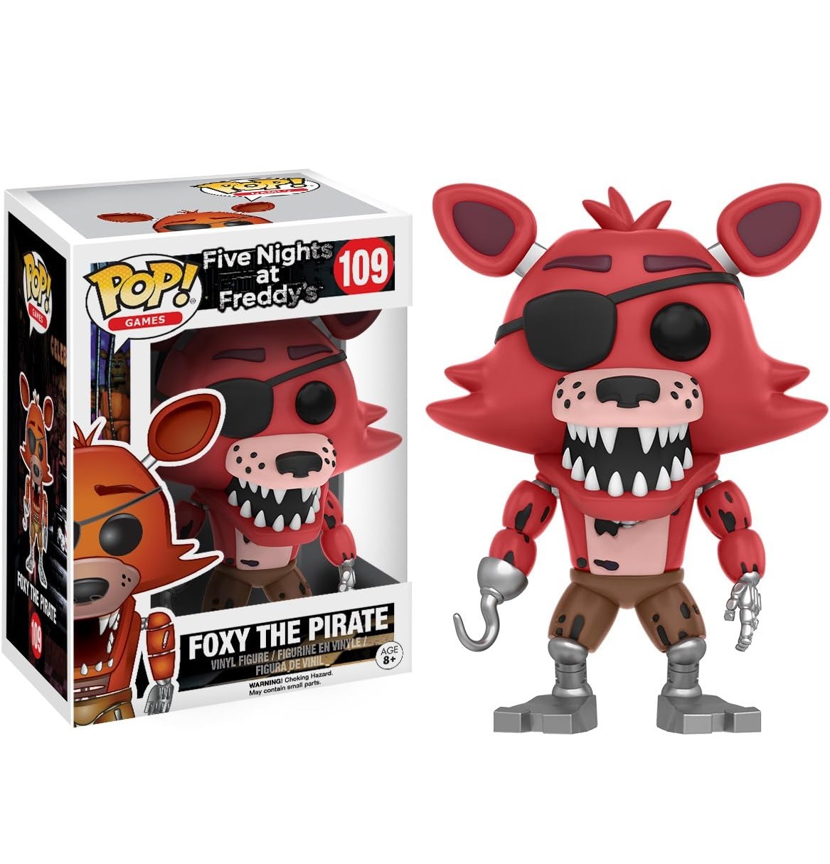 pos-889698110327-cf9d49e26fd04b05e8f3ec0c95822ceb.jpg Funko POP! Five Nights At Freddy's N° 109 - Foxy The Pirate - Image 1