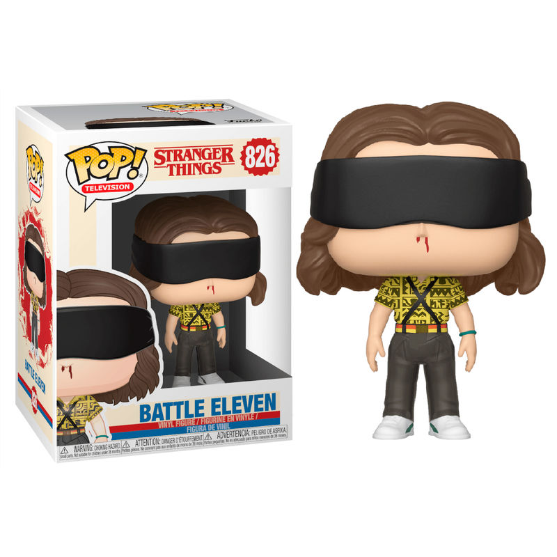pos-889698393676-f8cf919002ac46d6aecfbef87a3b9f80.jpg Funko POP! Stranger Things N° 826 - Battle Eleven - Image 1