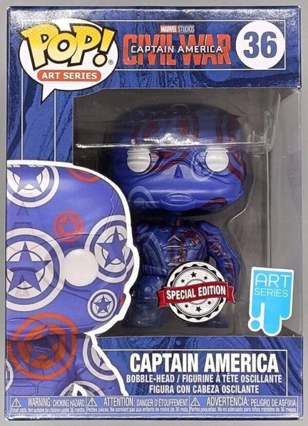 Funko POP! Marvel Captain America Civil War N° 36 - Captain America Art Series