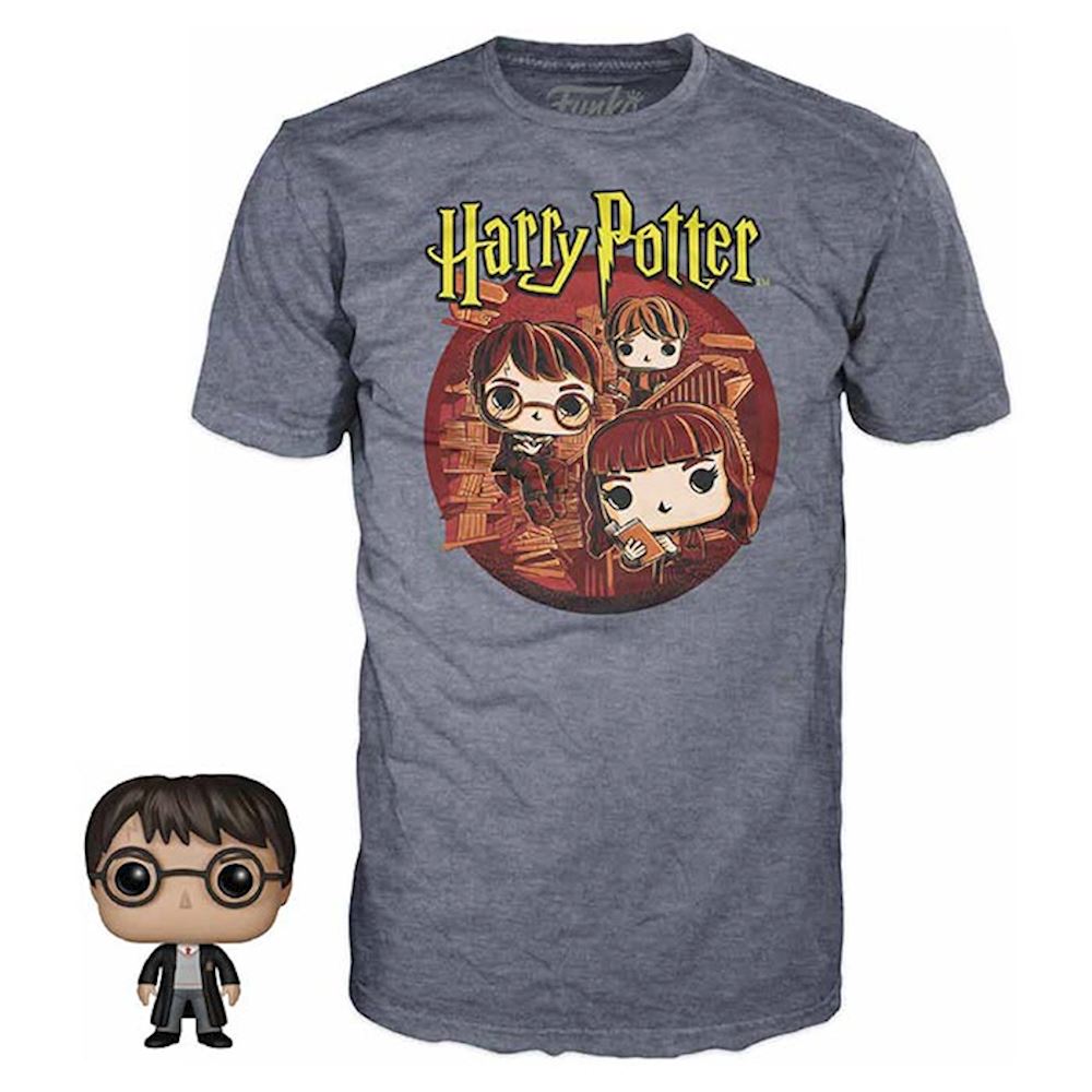 pos-889698589383-3559d32dba507dd0d5d4699a652511ec.jpg Funko Tee Box Harry Potter Trio (M) - Image 1