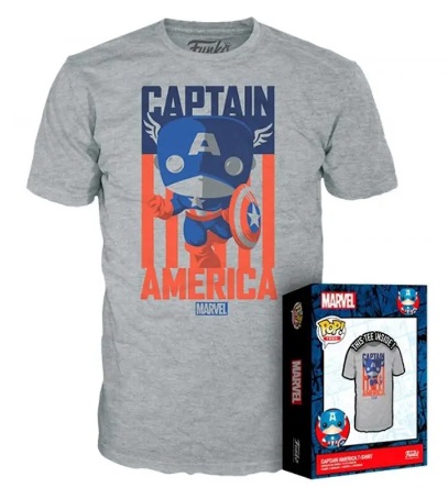 Funko Marvel Captain America Pop & Tee (Small)