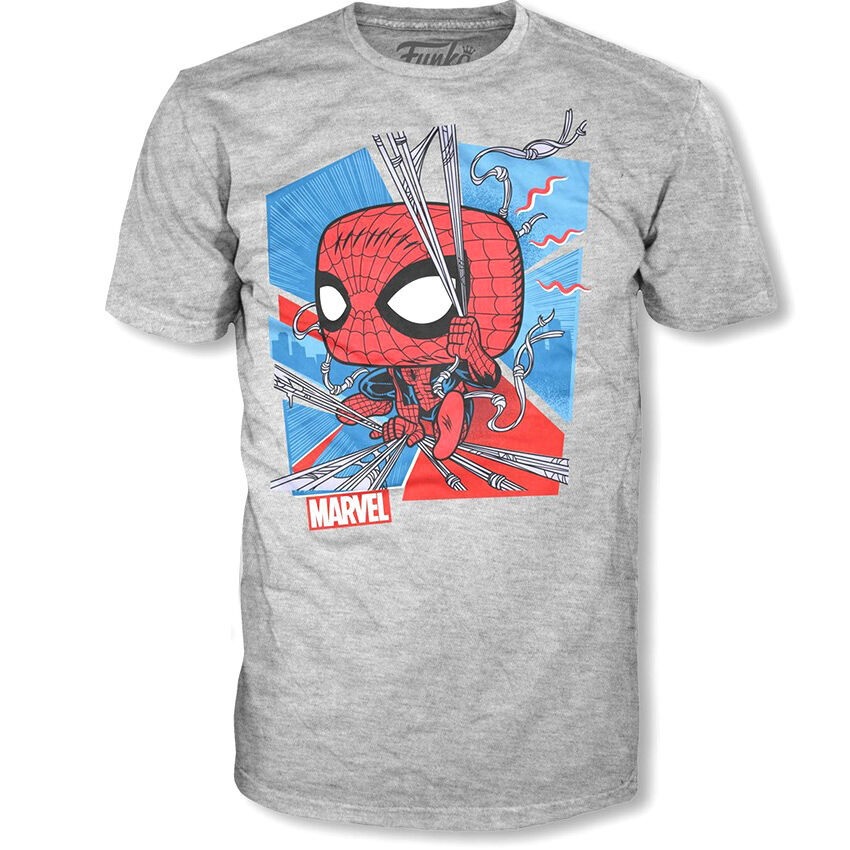 pos-889698634366-0b65ff29eb87dc12d4692cc42af1e7f3.jpg Funko Marvel Spider-Man Pop & Tee (Small) - Image 1