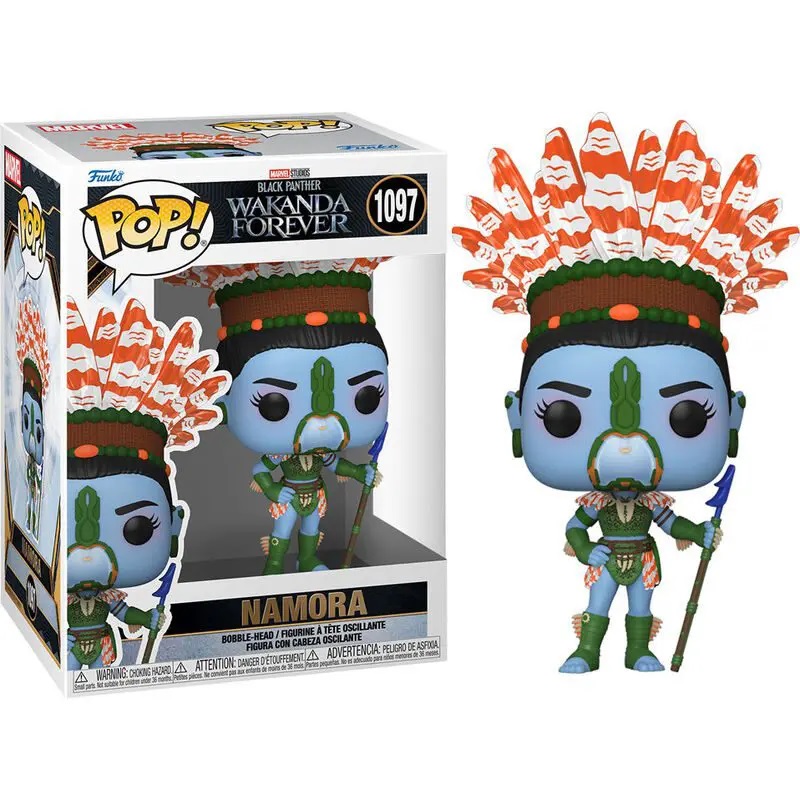 pos-889698639415-dfc94109e84642e46a45c30a3cde0457.jpg Funko POP! Marvel Black Panther Wakanda Forever N° 1097 - Namora - Image 1