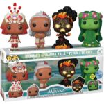Funko POP! Disney Moana 4 Pack - Moana, Gramma Tala, Te Ka, Te Fiti