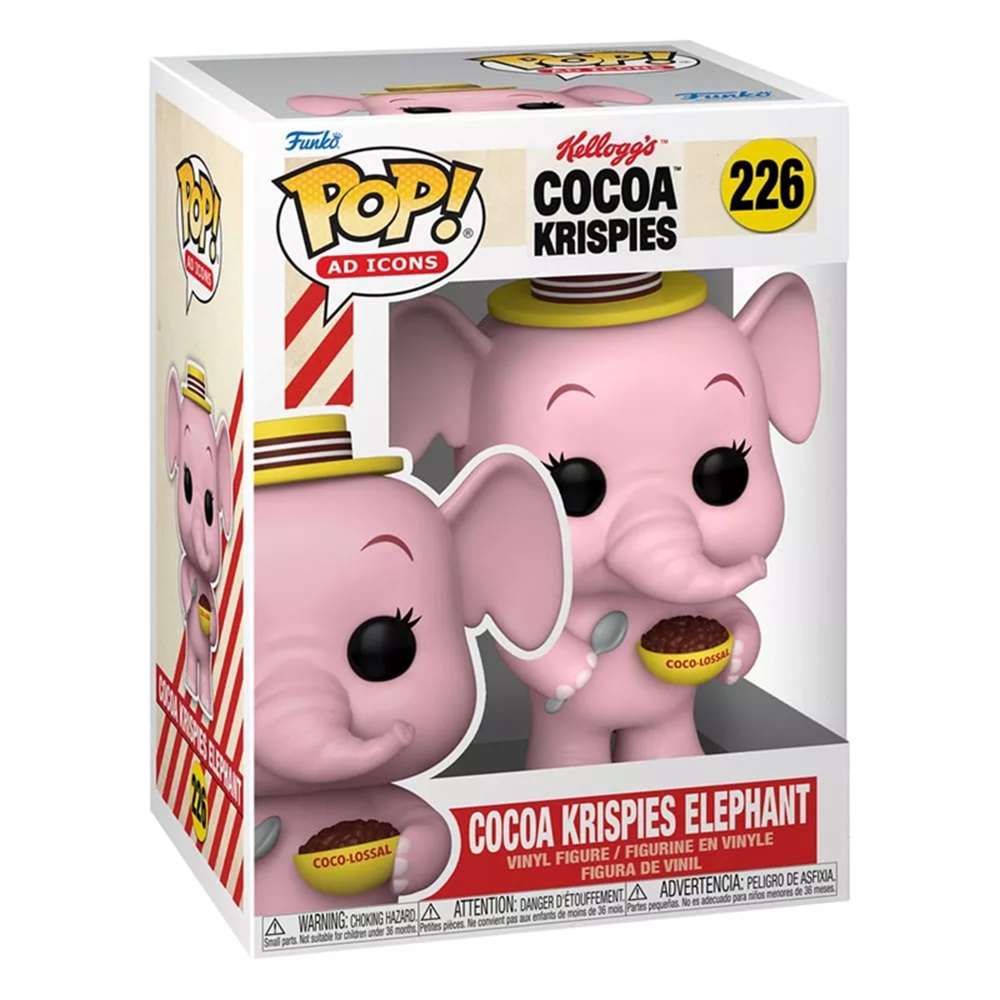 pos-889698753586-8b7a194a84c3db9eef84496510e659dc.jpg Funko POP! Kellog's Cocoa Krispies N° 226 - Cocoa Krispies Elephant - Image 1