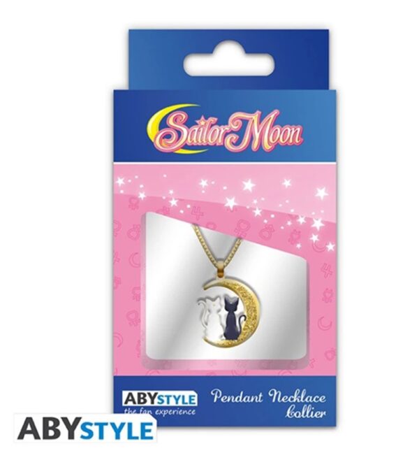 Sailor Moon Cats on The Moon Necklace