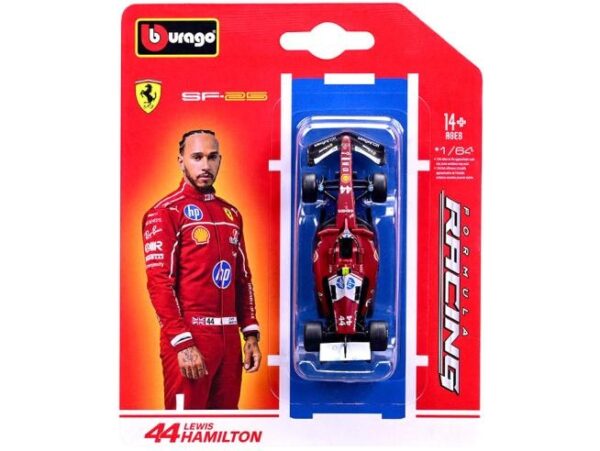 Bburago F1 Ferrari SF-25 Lewis Hamilton #44 Scale 1:64