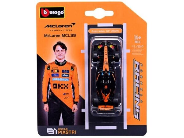Bburago F1 McLaren F1 MCL 39 2025 Piastri #81 Scale 1:64