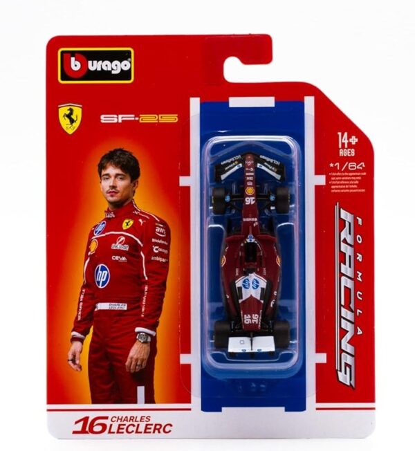 Bburago F1 Ferrari SF-25 Charles Leclerc #16 Scale 1:64