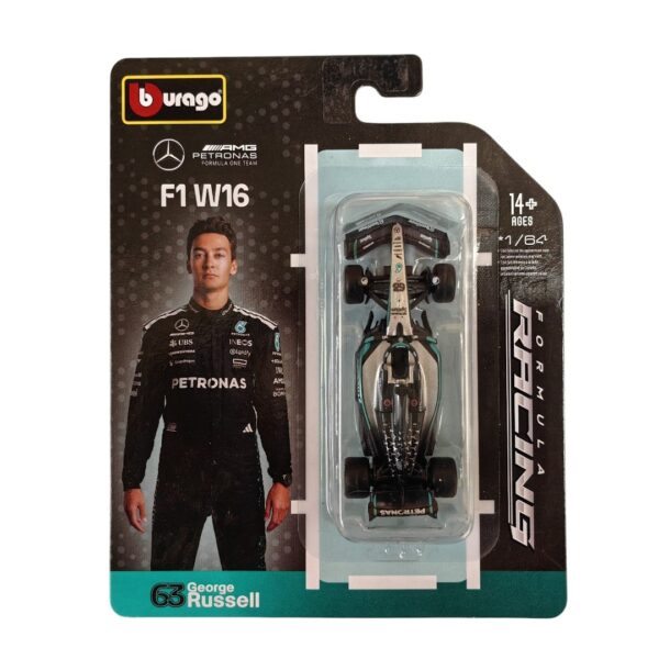 Bburago F1 Mercedes-AMG F1 W16 25 Russell #63 Scale 1:64