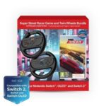 Nintendo Switch 2 Super Street: Racer Game with Twin Racing Wheels Bundle