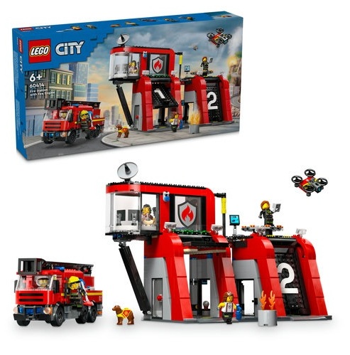 LEGO City 60414 Fire Station with Fire Truck