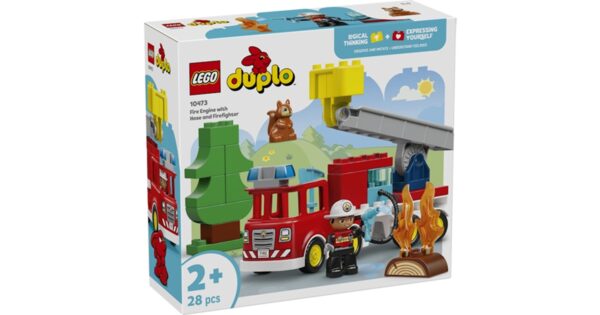 LEGO Duplo 10473 Fire Truck with Hose and Firefighter