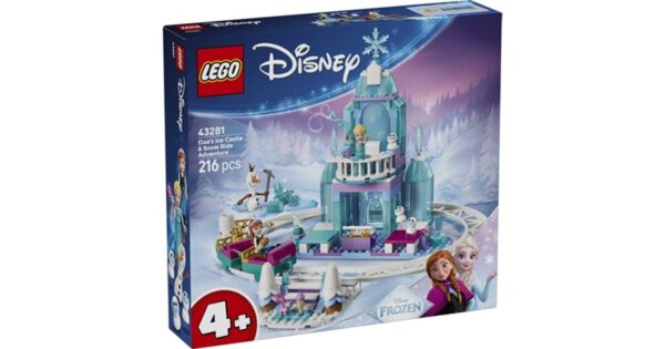 LEGO Disney 43281 Elsa's Ice Castle and Snow Ride Adventure
