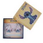 Disney Stitch 1 Pair of Silvery Heart Huggie Earrings