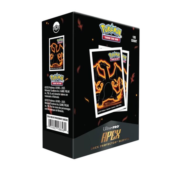 Ultra Pro Pokemon Neon Kanto: Charizard Apex Deck Protector (105 Sleeves)