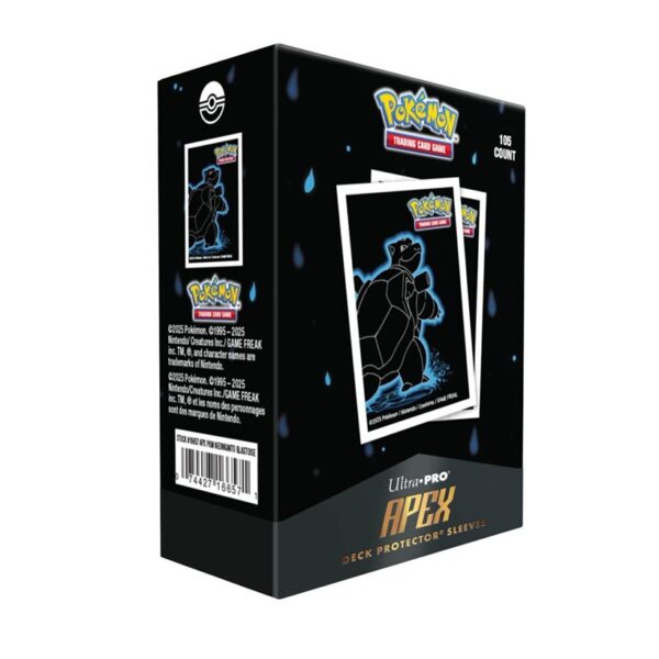 Ultra Pro Pokemon Neon Kanto: Blastoise Apex Deck Protector (105 Sleeves)