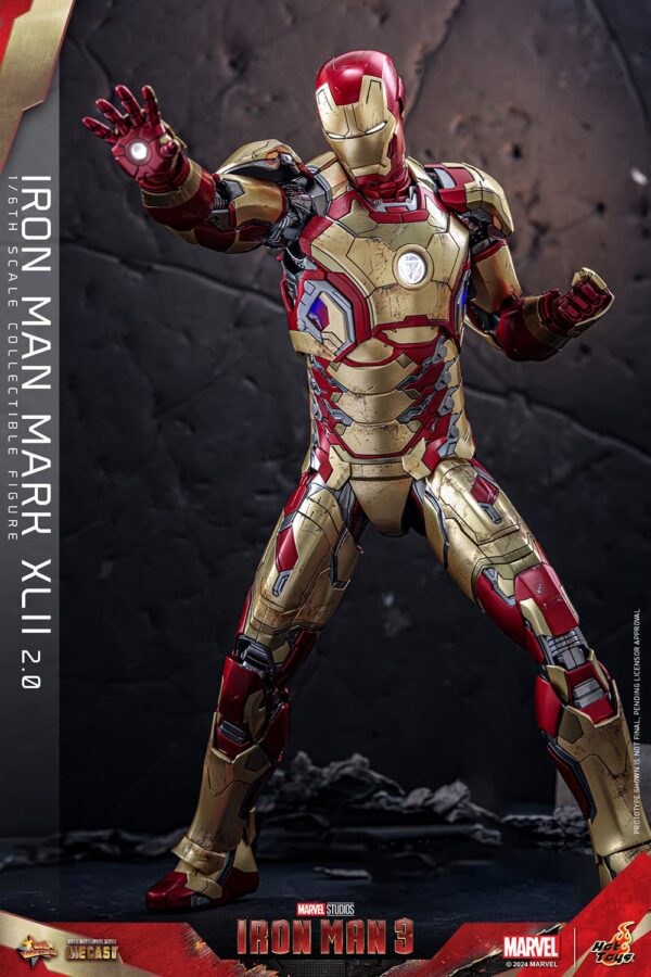 Marvel Iron Man Mark XLII (2.0) Collectors Sixth Scale Hot Toys Figure
