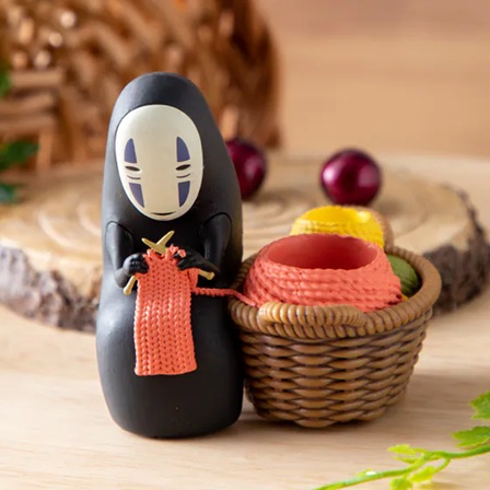 Spirited Away No Face Knit Pencil Holder Figure