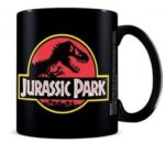 Jurassic Park Logo Black Pod Mug