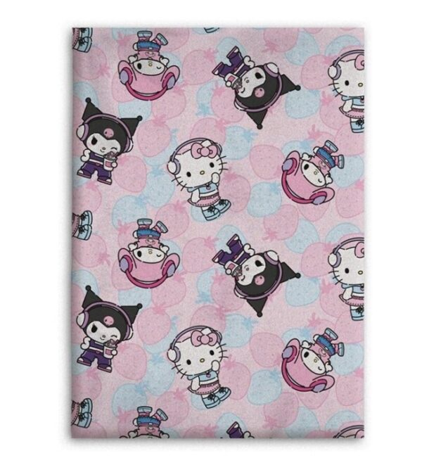Hello Kitty Pink Flanel Blanket 110x150cm