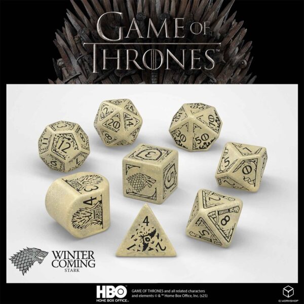 Q-Workshop Game of Thrones Stark Dice Set