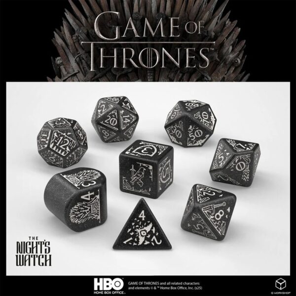 Q-Workshop Game of Thrones Night's Watch Dice Set