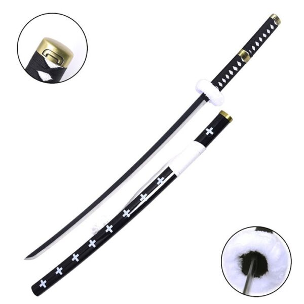 One Piece Kikoku Black & White Katana Replica