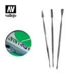 Vallejo - Tools - Set of 3 Stainless Steel Carvers