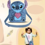 Disney Stitch Love Mini Fur Shoulder Bag 20x15x8cm