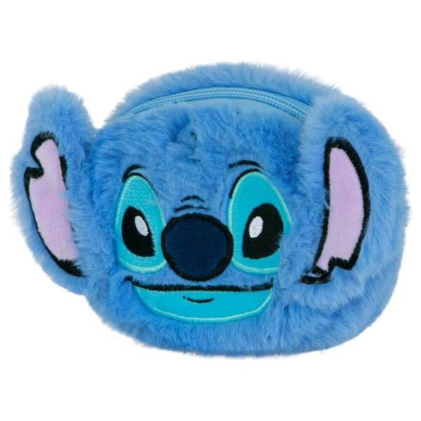 Disney Stitch Love Heady Fur Coin Purse 12x11x2cm