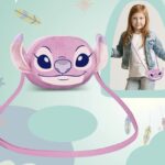 Disney Stitch Angel Love Mini Fur Heady Shoulder Bag 18x21x5cm
