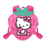 Hello Kitty Strawberry Mini Fur Backpack 25x22x12cm