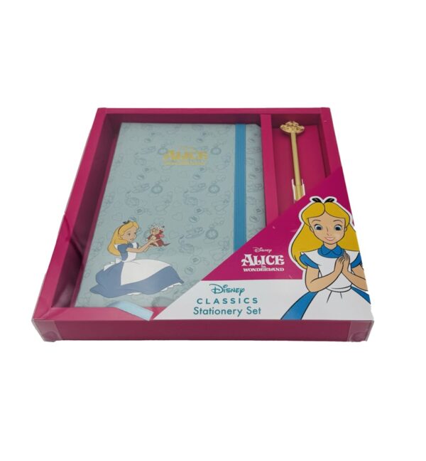Disney Alice In Wonderland Premium Pack A5 Notebook & Pen