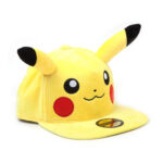 Pokemon Pikachu Plush With Ears Snapback Cap Hat