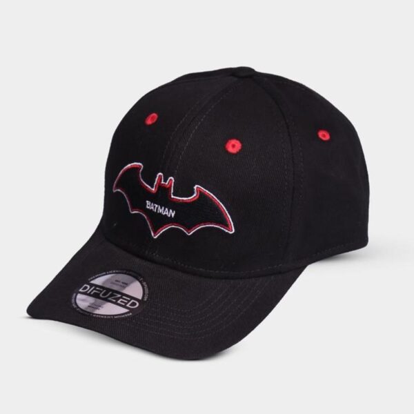 DC Comics Batman Logo Curved Bill Cap Red & Black