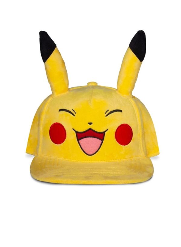 Pokemon Pikachu Extremely Happy Plush Novelty Cap