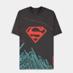 DC Superman Dark Grey Son Of Krypton Loose Fit T-Shirt (M)