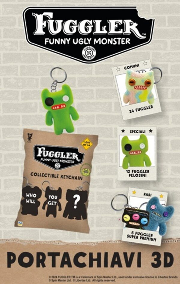 Fuggler 3D Mystery Keychain Plush