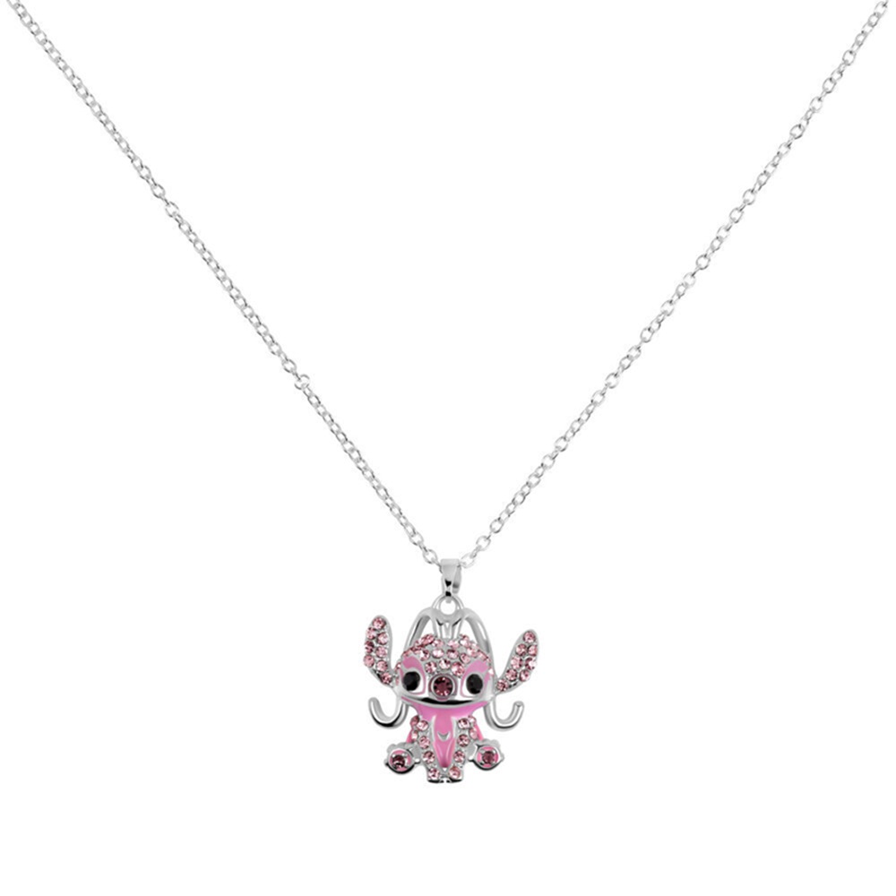 pos-0198660023504-77f5b2927c29246a6ae9a2e56ecd0fdf.jpg Disney Stitch Angel Crystal Pendant Necklace - Image 1
