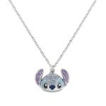 Disney Stitch Head Crystal Pendant Necklace