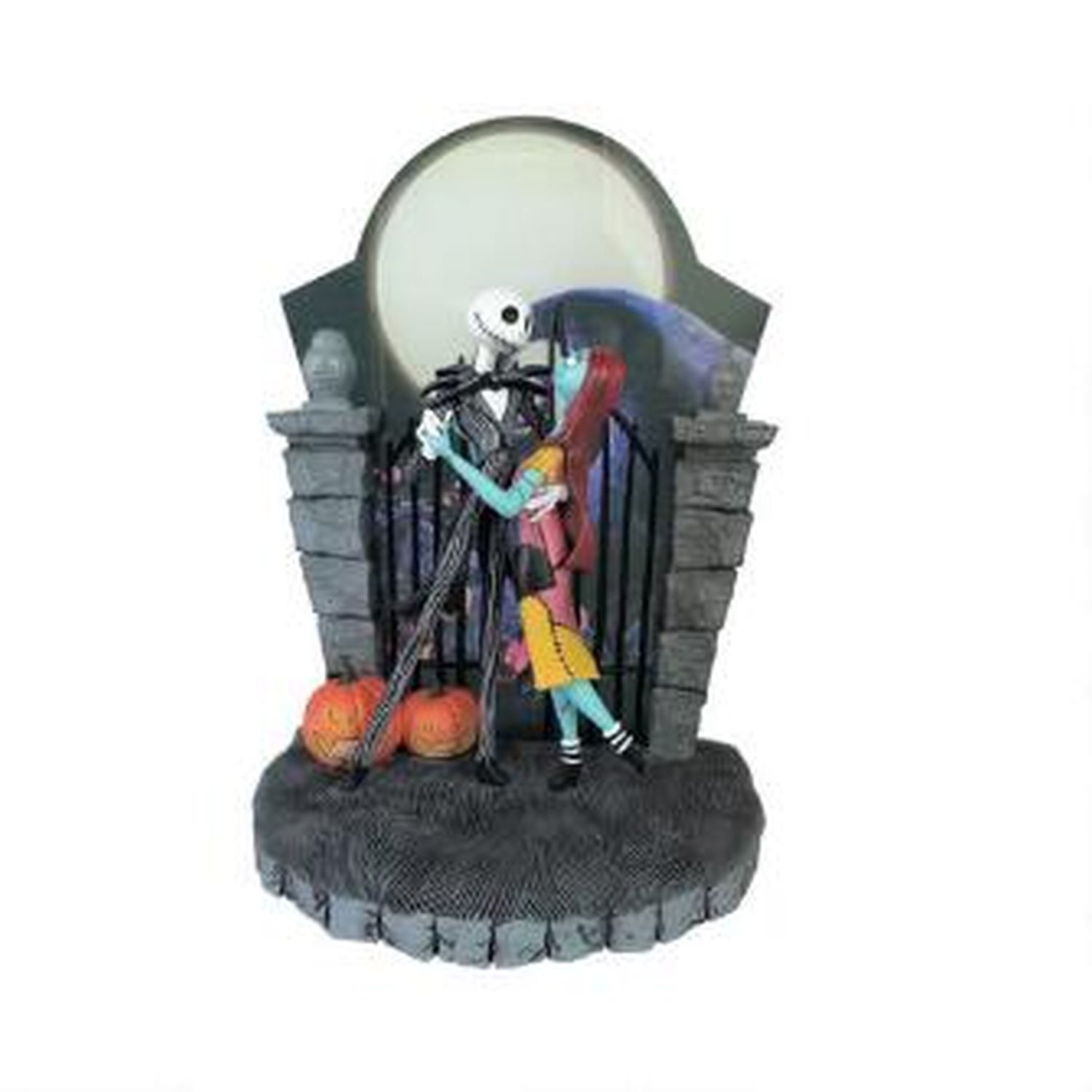 pos-028399319008-92875472968ed0aa0aee7f1dbfae01cc.jpg Disney Traditions Nightmare Before Christmas Jack Skellington and Sally Light Up - Image 1